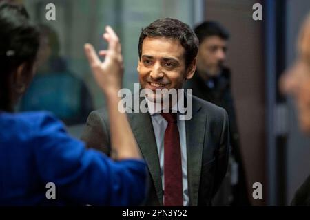 Stephane Sejourne during a photo session before an Interview at « Dimanche en politique » on, France. , . Photo by Eliot Blondet/ABACAPRESS.COM Credit: Abaca Press/Alamy Live News Stock Photo