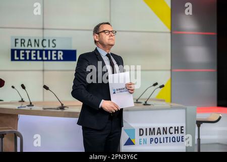 Stephane Sejourne during a photo session before an Interview at « Dimanche en politique » on, France. , . Photo by Eliot Blondet/ABACAPRESS.COM Credit: Abaca Press/Alamy Live News Stock Photo
