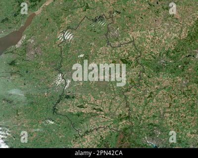 Wiltshire, administrative county of England - Great Britain. Low resolution satellite map Stock Photo