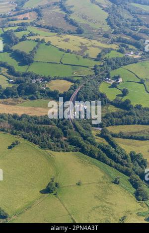 Cynghordy Viaduct Carmarthenshire on the Heart of Wales railway line Stock Photo