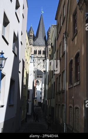 Cologne, Germany. 09th Apr, 2023. Entrance to the Cologne City Library ...