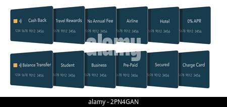 Here is a generic, mock, credit card or debit card that is realistic in design and it is a vector illustration. Stock Vector