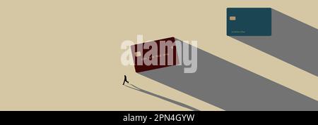 Here is a generic, mock, credit card or debit card that is realistic in design and it is a vector illustration. Stock Vector