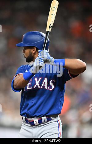 DENVER, CO - AUGUST 23: Texas Rangers center fielder Leody Taveras