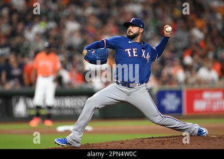 Texas Rangers pitcher Martin Perez throws against the Los Angeles ...