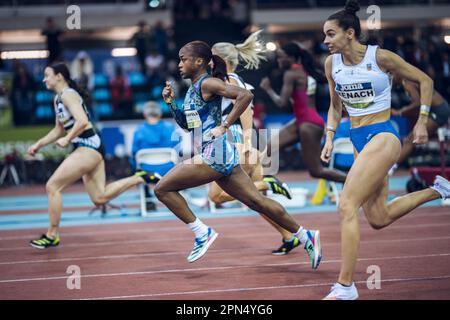 Cyréna Samba-Mayela participating in the Madrid Indoor Tour of Madrid 2023. Stock Photo