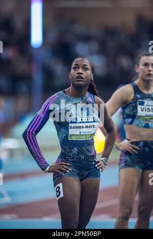 Cyréna Samba-Mayela participating in the Madrid Indoor Tour of Madrid 2023. Stock Photo