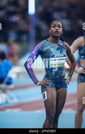 Cyréna Samba-Mayela participating in the Madrid Indoor Tour of Madrid 2023. Stock Photo