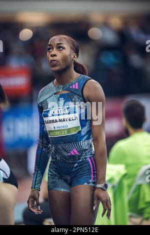 Cyréna Samba-Mayela participating in the Madrid Indoor Tour of Madrid 2023. Stock Photo