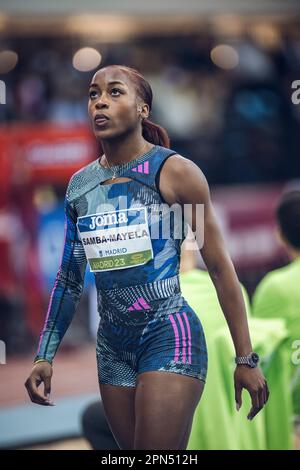 Cyréna Samba-Mayela participating in the Madrid Indoor Tour of Madrid 2023. Stock Photo