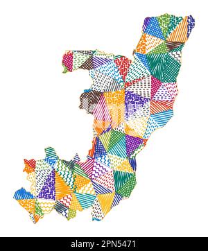 Congo map vector illustration, scribble sketch Republic of the Congo ...