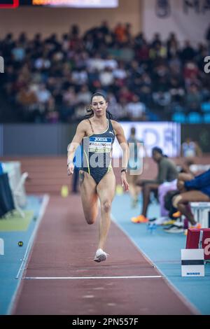 Diana Zagainova participating in the Madrid Indoor Tour of Madrid 2023. Stock Photo