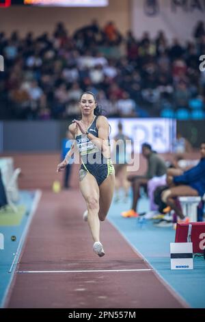 Diana Zagainova participating in the Madrid Indoor Tour of Madrid 2023. Stock Photo