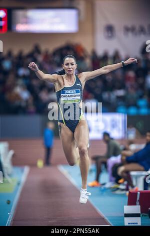 Diana Zagainova participating in the Madrid Indoor Tour of Madrid 2023. Stock Photo