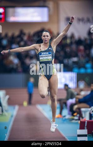 Diana Zagainova participating in the Madrid Indoor Tour of Madrid 2023. Stock Photo