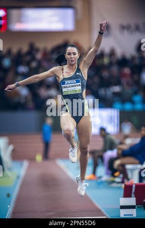 Diana Zagainova participating in the Madrid Indoor Tour of Madrid 2023. Stock Photo