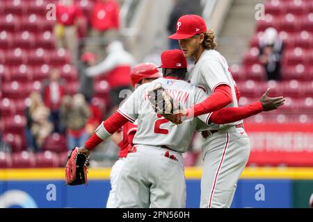 Philadelphia Phillies first baseman Alec Bohm in action during a baseball  game against the Boston Red Sox, Sunday, May 7, 2023, in Philadelphia. (AP  Photo/Laurence Kesterson Stock Photo - Alamy