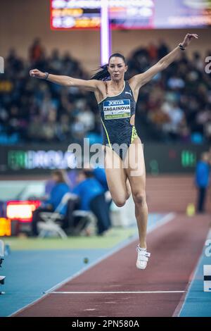 Diana Zagainova participating in the Madrid Indoor Tour of Madrid 2023. Stock Photo