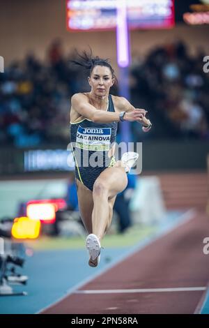 Diana Zagainova participating in the Madrid Indoor Tour of Madrid 2023. Stock Photo