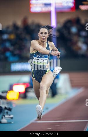 Diana Zagainova participating in the Madrid Indoor Tour of Madrid 2023. Stock Photo