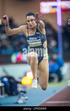 Diana Zagainova participating in the Madrid Indoor Tour of Madrid 2023. Stock Photo