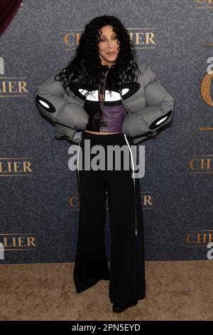 Hollywood, USA. 16th Apr, 2023. Cher attends the arrivals of Searchlight Pictures' screening of CHEVALIER at The El Capitan Theater in Hollywood, CA on April 16, 2023. (Photo by Corine Solberg/SipaUSA) Credit: Sipa USA/Alamy Live News Stock Photo