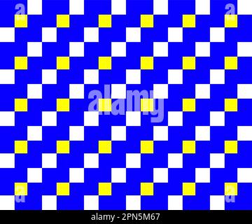 Seamless pattern made of colorful rectangles, yellow and blue Stock Vector