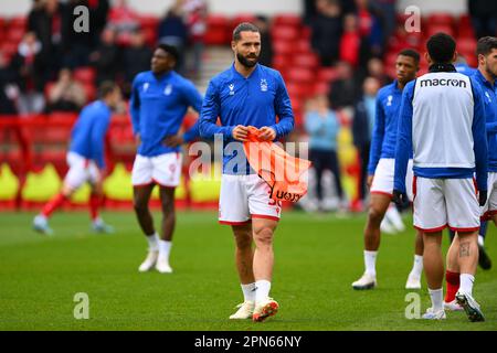 Nottingham, UK. 16th April 2023. Felipe of Nottingham Forest during the Premier League match between Nottingham Forest and Manchester United at the City Ground, Nottingham on Sunday 16th April 2023. (Photo: Jon Hobley | MI News) Credit: MI News & Sport /Alamy Live News Stock Photo