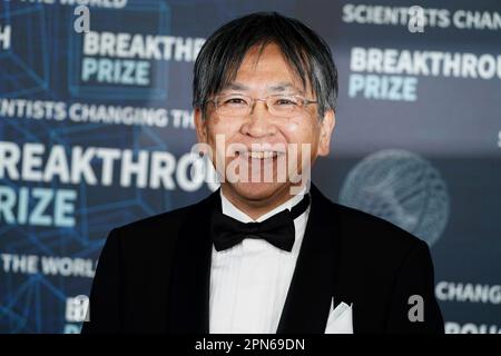 Hiraku Nakajima arrives at the ninth Breakthrough Prize Awards on