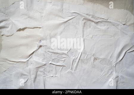 Peeled white paper texture background Stock Photo
