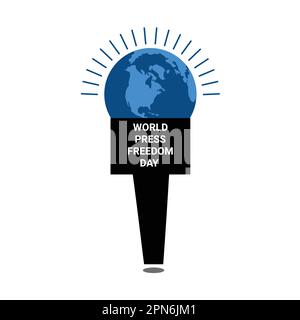 World Press Freedom Day concept. Vector illustration. World Press Freedom Day. Stock Vector