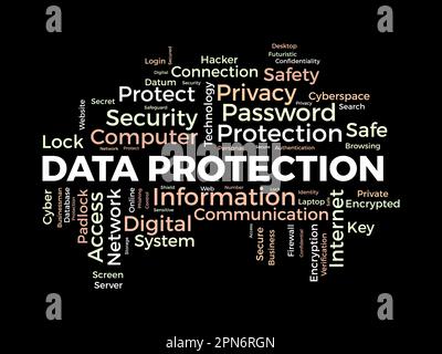 Computer crime word cloud concept. Collage made of words about computer ...