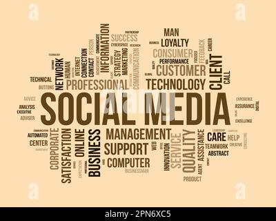 Word cloud background concept for Service. Quality support, client management advice of communication strategy. vector illustration. Stock Vector