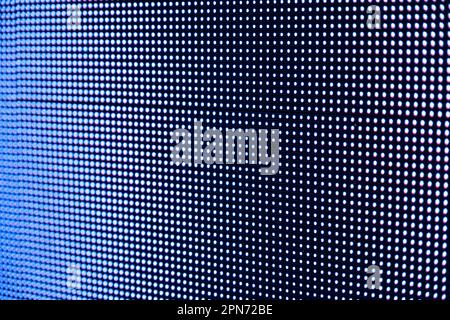 A close-up shot of a dead pixel on an LED screen. Stock Photo