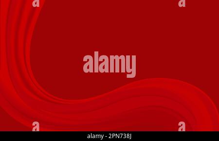 Vector background with red ribbon Stock Vector