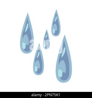 Premium Vector  Cartoon tear drops icon sorrow cry streams tear blob  crying fluid falling blue water drops isolated vector for sorrowful  character weeping expression wet grief droplets