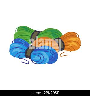 Colorful threads for embroidery vector illustration. Stock Vector