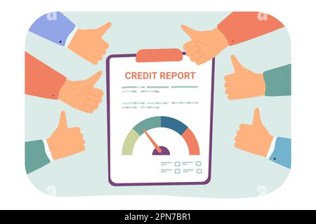 Credit Score Scale Showing Good Value Stock Vector (Royalty Free) 703669501