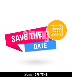 Save the data banner. Can be used for business, marketing and advertising. Vector illustration Stock Vector