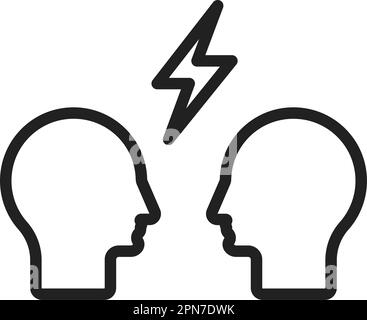 Altercation icon vector image. Suitable for mobile apps, web apps and print media. Stock Vector