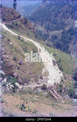 Loharkhet village is located in Kapkot tehsil of Bageshwar district in Uttarakhand, India. Stock Photo