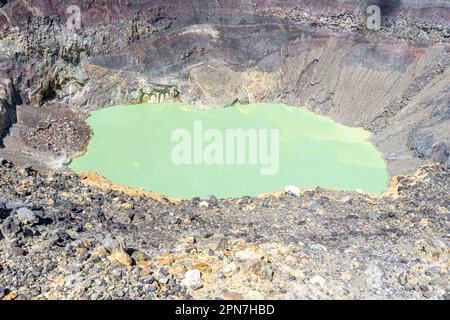 Acid crater lake, Santa Ana Volcano, El Salvador Stock Photo