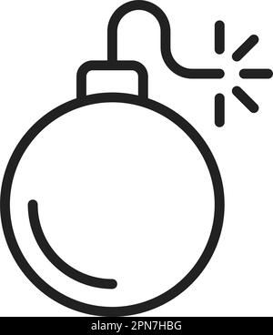 Bomb icon vector image. Suitable for mobile apps, web apps and print media. Stock Vector