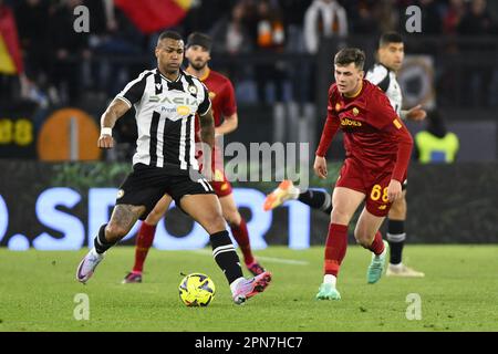 Italy: AS Roma vs Genoa CFC - Italian Cup Benjamin Tahirovic of A.S. Roma  during the Coppa
