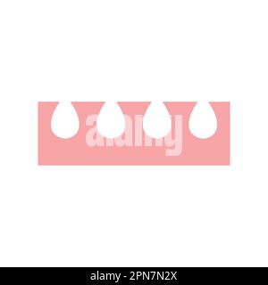pedicure fingers and toes separators Stock Vector