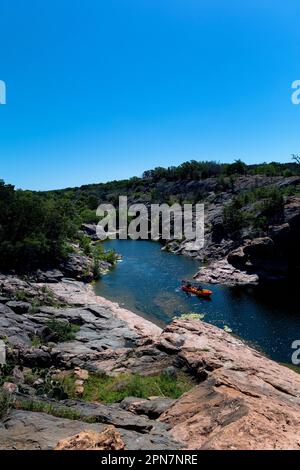 Devil's Waterhole in Inks Lake State Park, Burnet, Texas Stock Photo ...