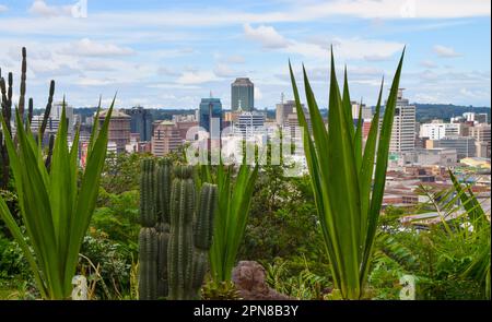 Harare, Zimbabwe. 22nd December 2018. Harare city centre panoramic daytime view. Credit: Vuk Valcic/Alamy Stock Photo