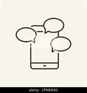 SMM line icon Stock Vector