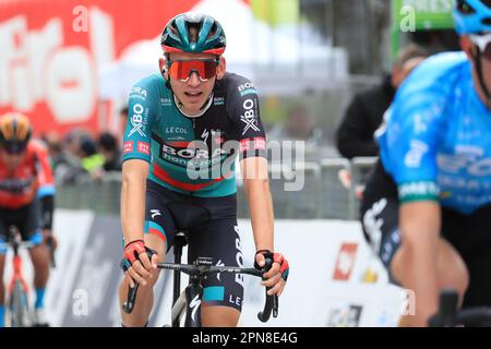 Alpach, Austria. 17th April 2023: Alpach, Austria: 2023 UCI Tour of the Alps Road Cycling Race, First Stage from Rattenberg to Alpbach; Aleksandr Vlasov (RUS) Credit: Action Plus Sports Images/Alamy Live News Stock Photo