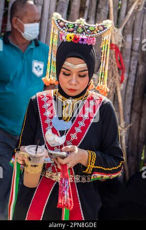 Pesta Kaamatan harvest festival 2022 at KDCA  Penampang Sabah Borneo Malaysia Stock Photo